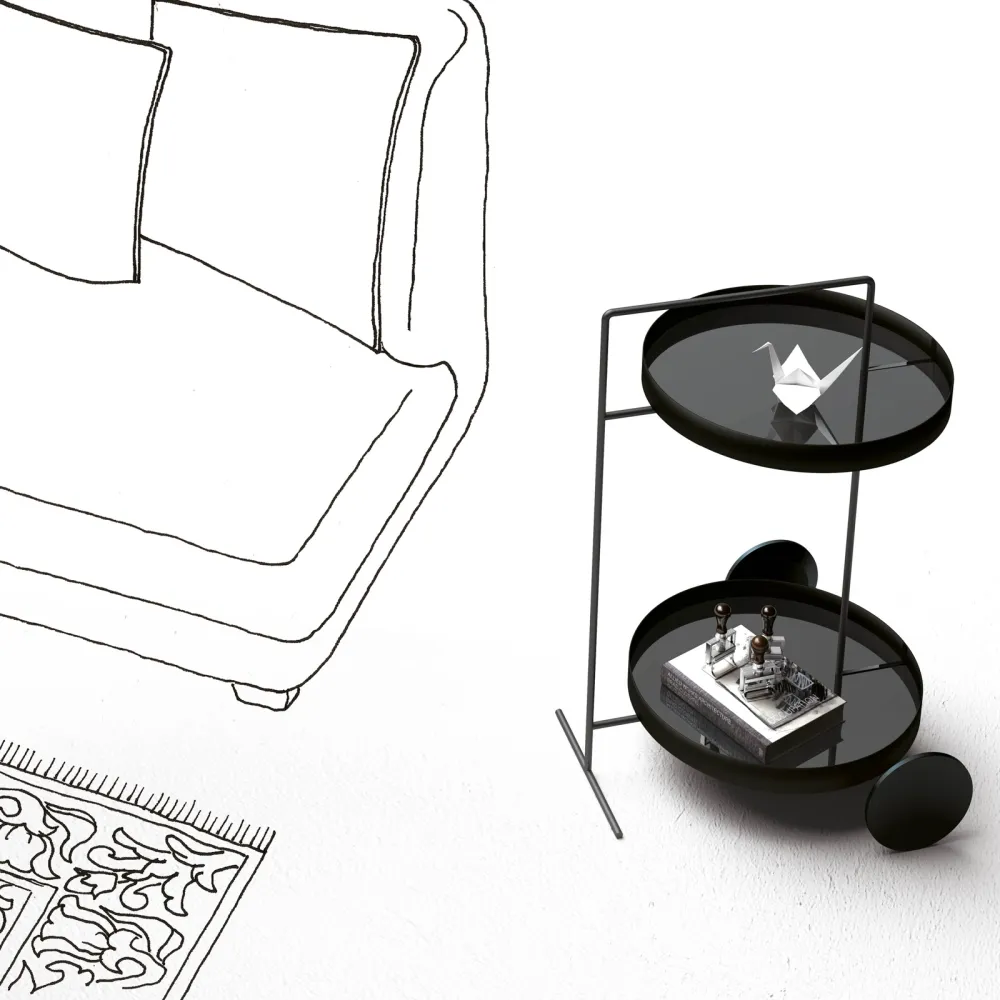 Trolley / Coffee table Minottiitalia Atollo