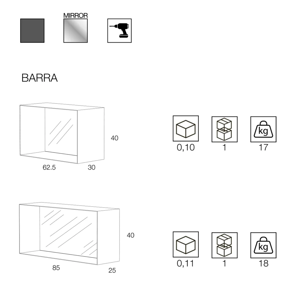 Mirror Minottiitalia Barra