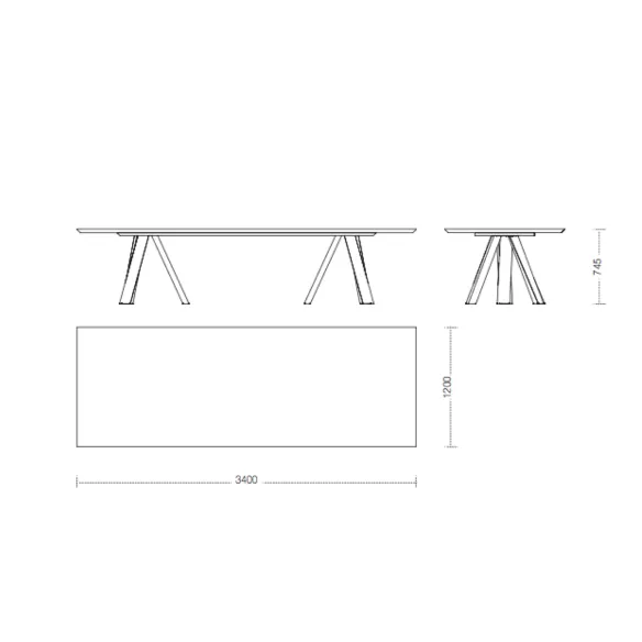 Mesa rectangular XL Ronda Design Quasimodo