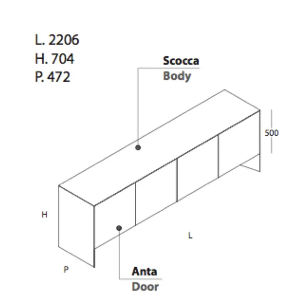 Buffet Ronda Design Nemesi 2