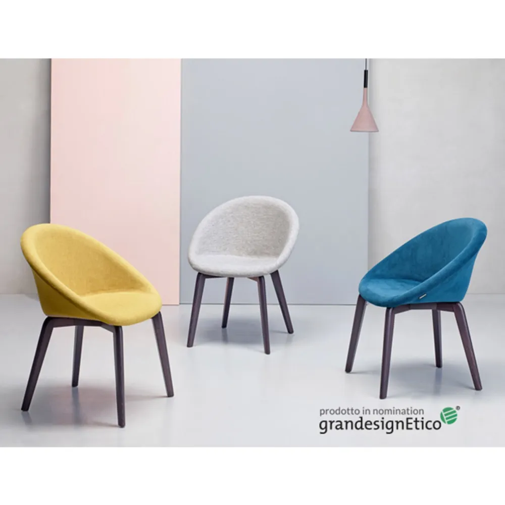 Sillòn SCAB Design Natural Giulia Pop