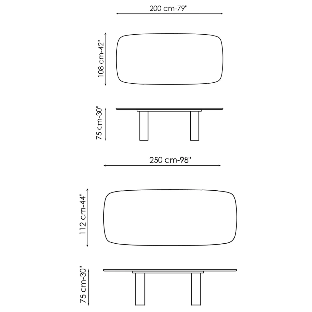 Table Bonaldo Geometric Table