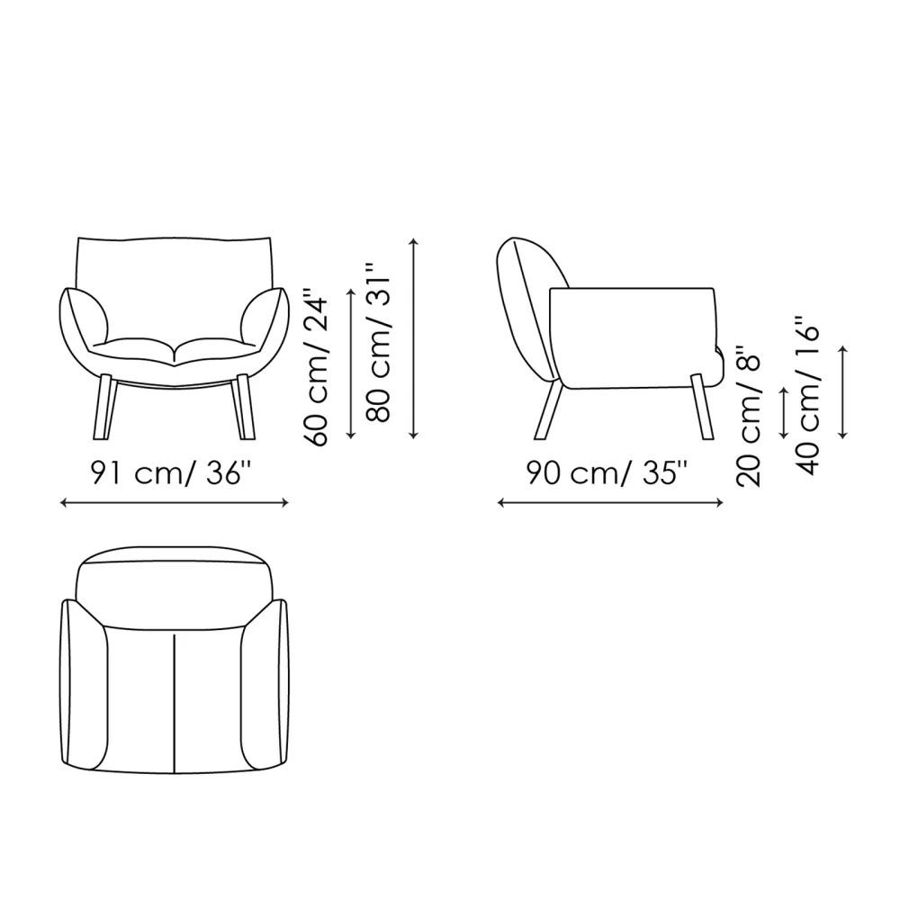 Sillòn Bonaldo Pil Armchair