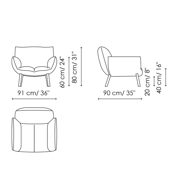 Armchair Bonaldo Pil
