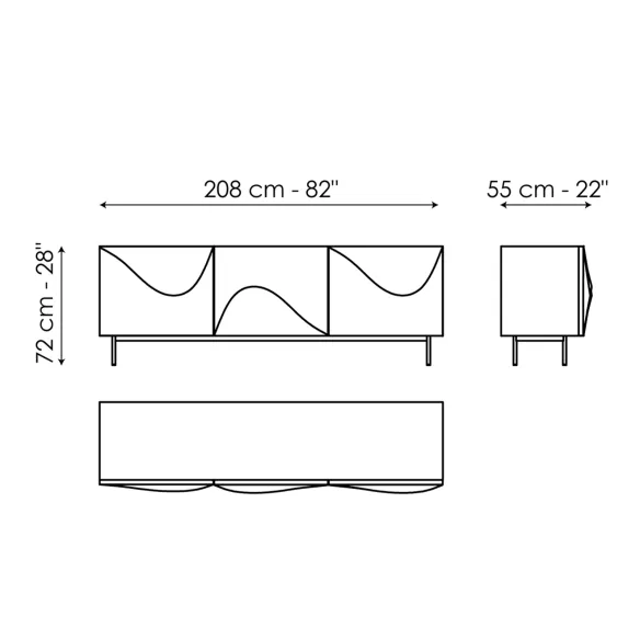Sideboard Bonaldo Vertigo