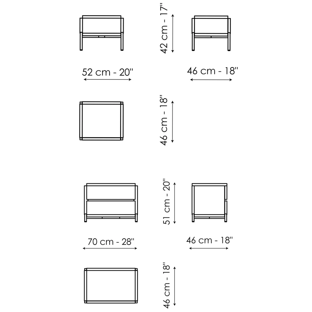 Chest of drawers Bonaldo Groove