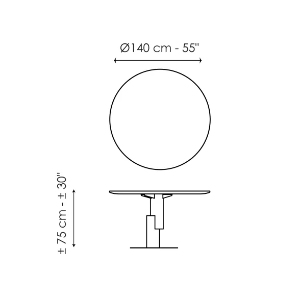 Table ronde Bonaldo Innesti