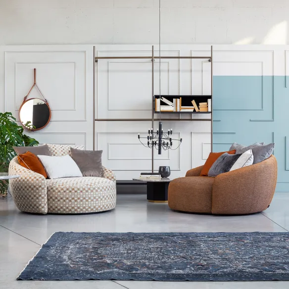 Swivel armchair Flexteam Globe
