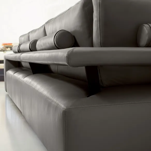 Sofá con chaise longue Flexteam Genius Gold