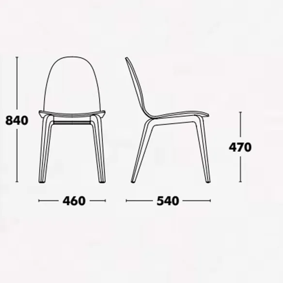 Chaise en bois Ondarreta Bob