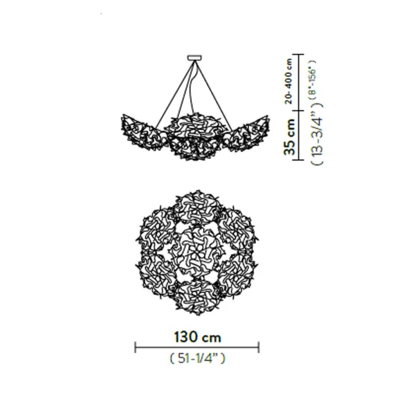 Lampe à suspension Slamp Veli 7