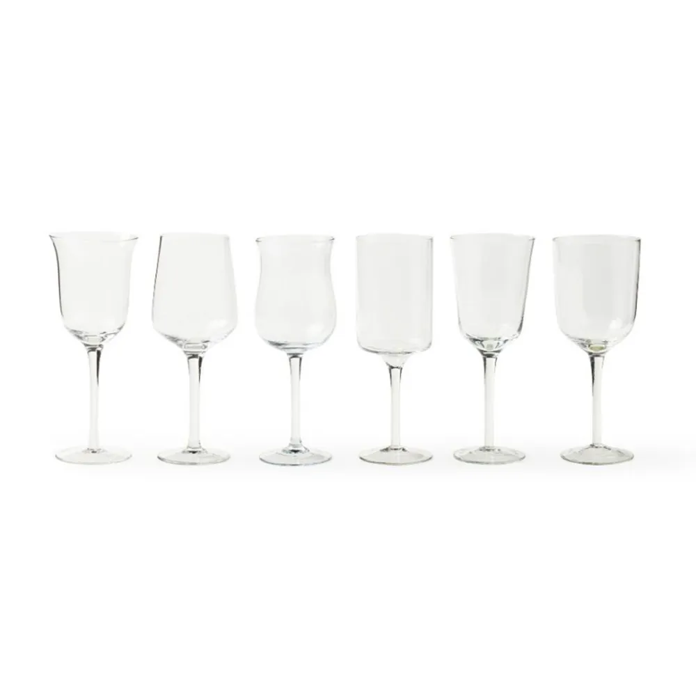 Bitossi Set 6 Calici Clear Diseguale