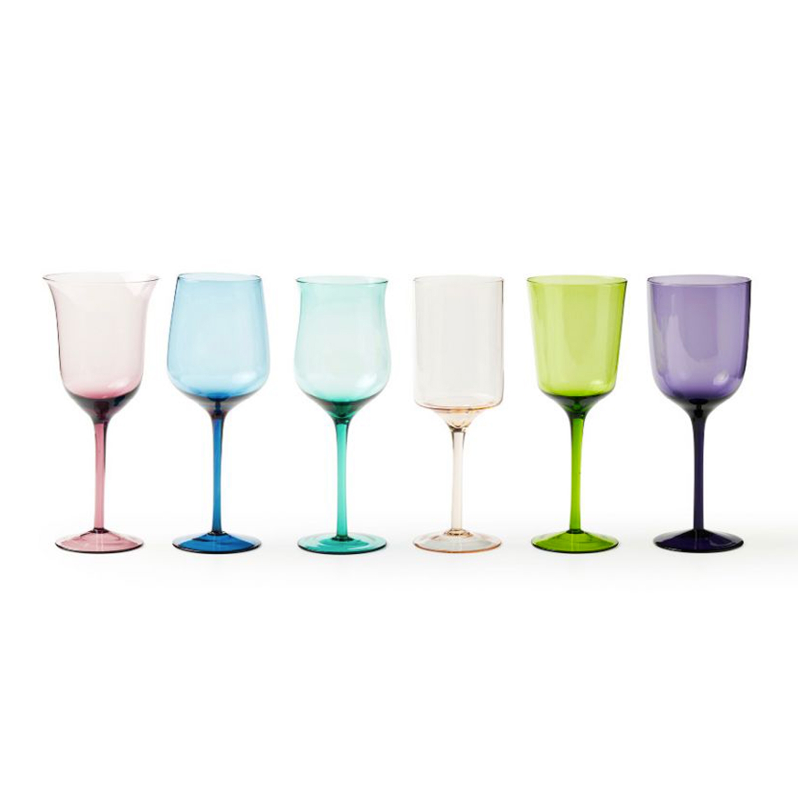 DISEGUALE Set calice bicchieri vino in vetro BITOSSI HOME 