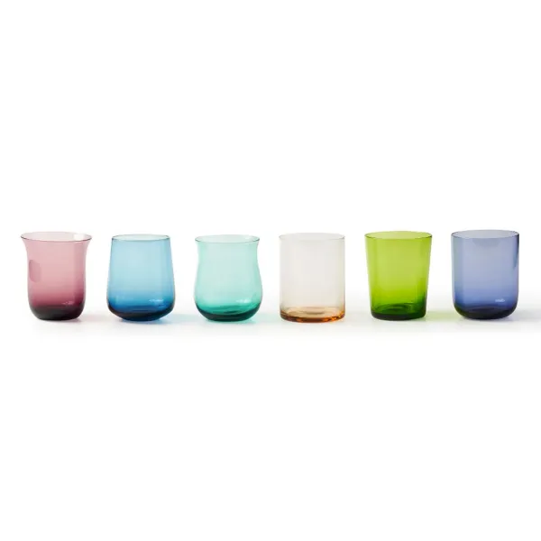 Bitossi Set 6 Bicchieri Tumbler colori assortiti Diseguale