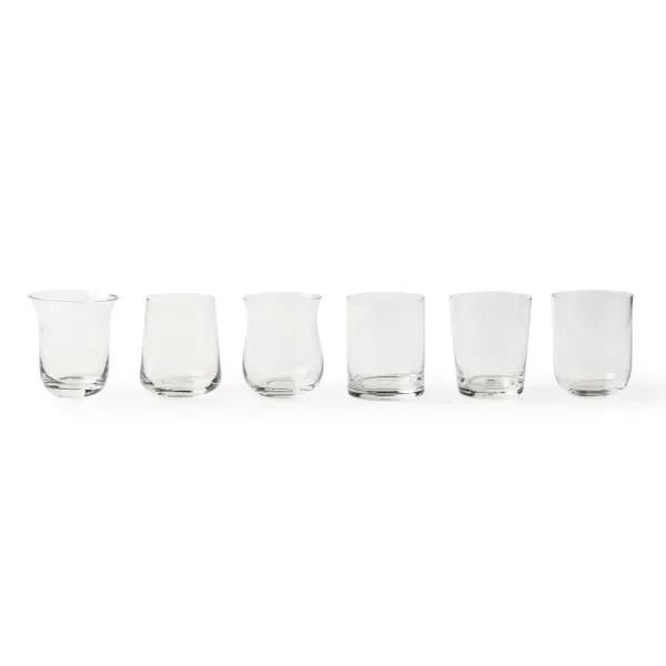 Bitossi Set 6 Bicchieri Tumbler trasparenti Diseguale