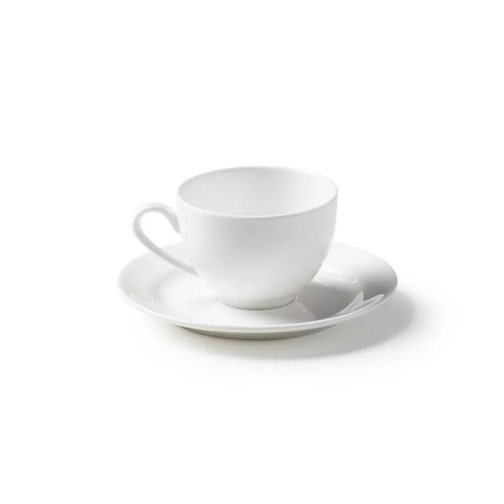 Bitossi Weiße Set mit 6 Kaffeetassen Bone China Federica