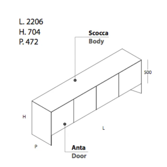 Sideboard Ronda Design Nemesi