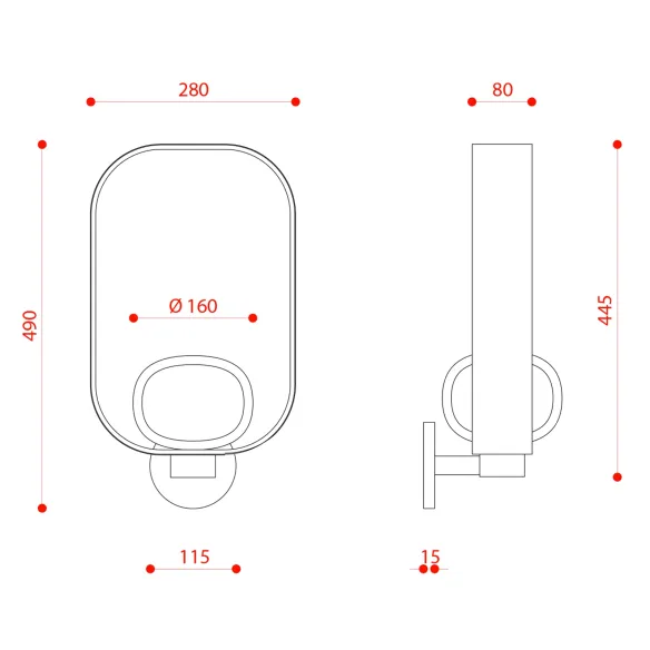 lámpara de pared Tooy Filipa 555.41