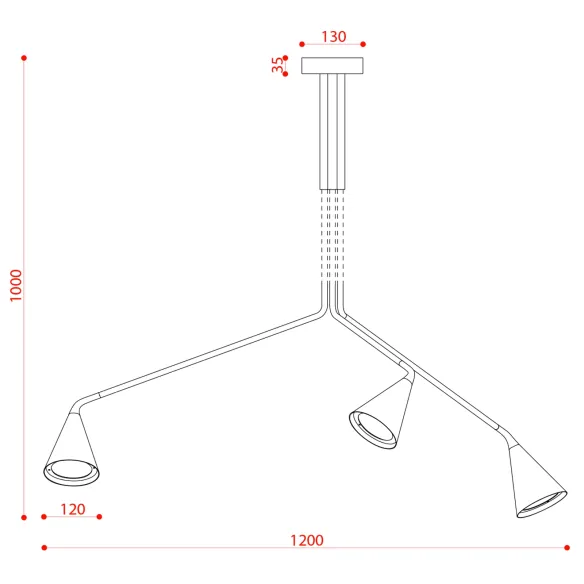 Lampe à suspension Tooy Gordon 561.13abc