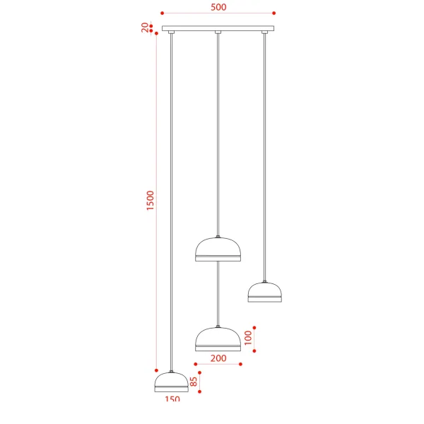 Lampe à suspension Tooy Molly 556.14 2
