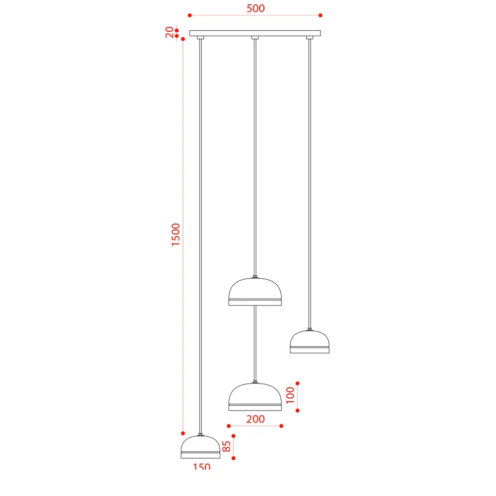 Suspension lamp Tooy Molly 556.14