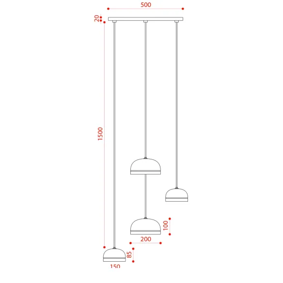 Suspension lamp Tooy Molly 556.14