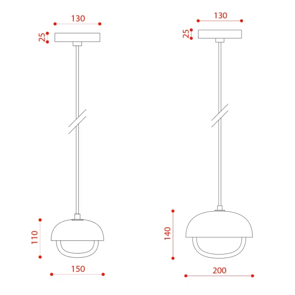 Single pendant lamp Tooy Muse