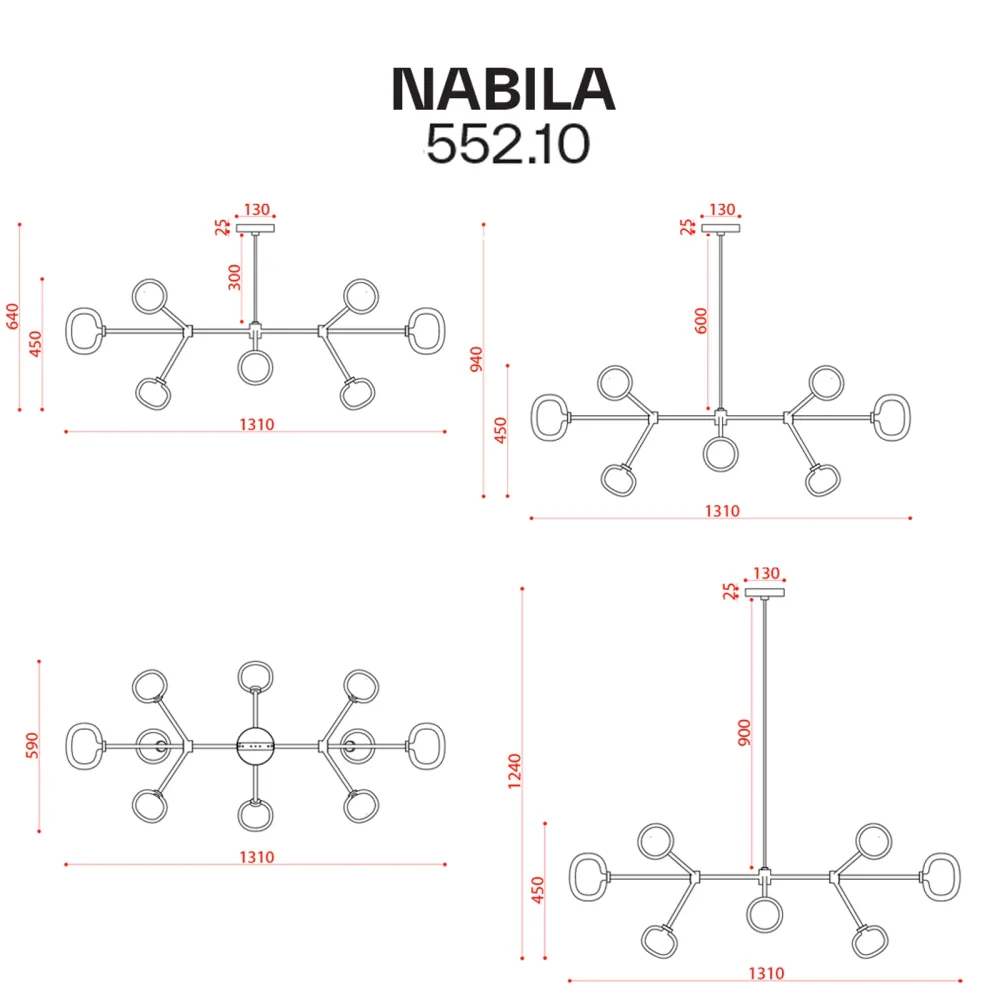 Lampada a sospensione Tooy Nabila