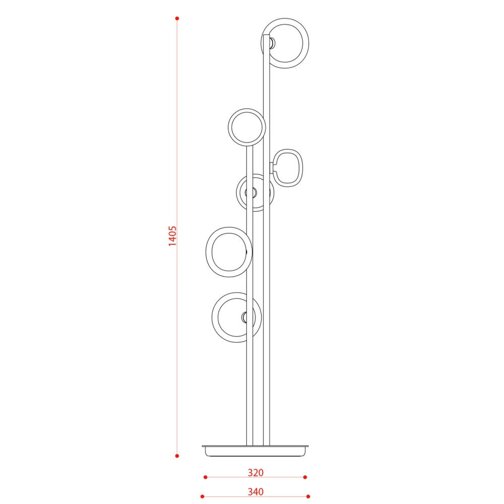 Bodenlampe Tooy Nabila 552.66
