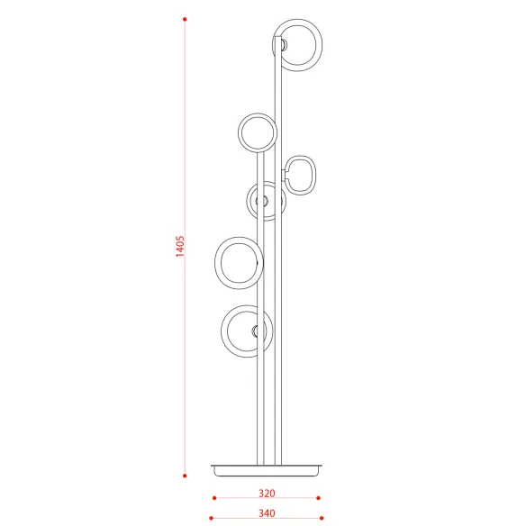 Floor lamp Tooy Nabila 552.66