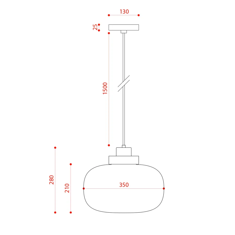 Single pendant lamp Tooy Legier