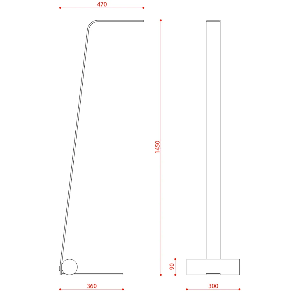 Lampada da Terra Tooy Nastro 563.61