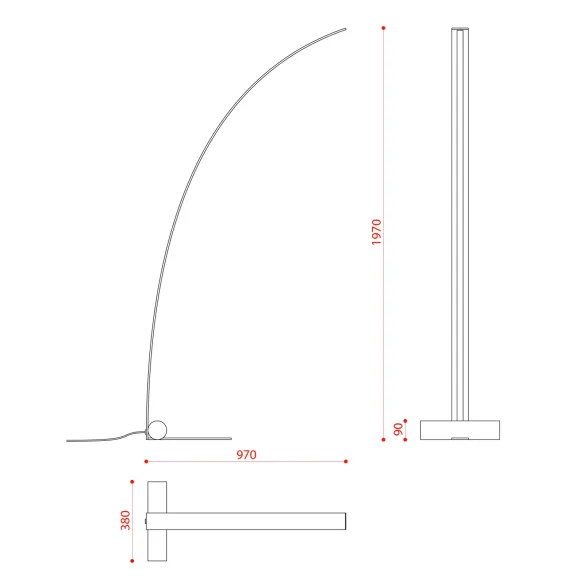 Bodenlampe Tooy Nastro