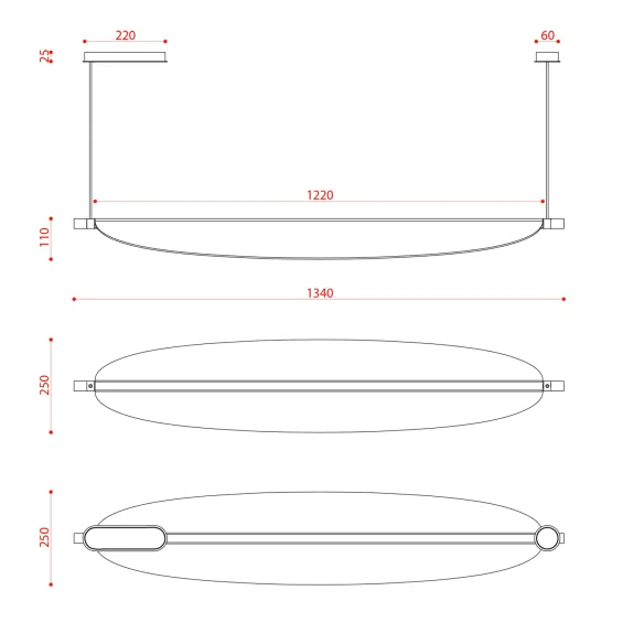 Suspension lamp Tooy Thula