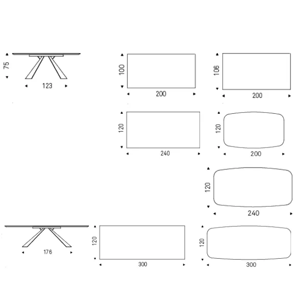 Table Cattelan Italia Eliot Keramik