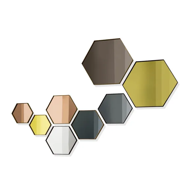 Espejo Sovet Italia Visual Hexagonal