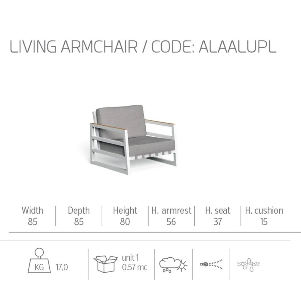 Fauteuil Talenti Alabama Alu