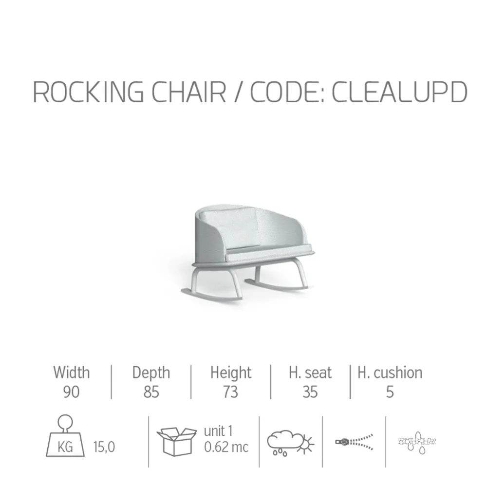 Fauteuil à bascule Talenti Cleo soft Alu