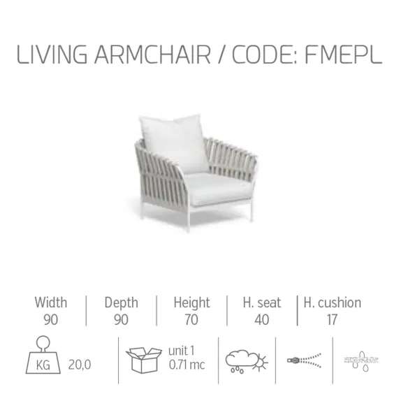 Poltrona living Talenti Frame