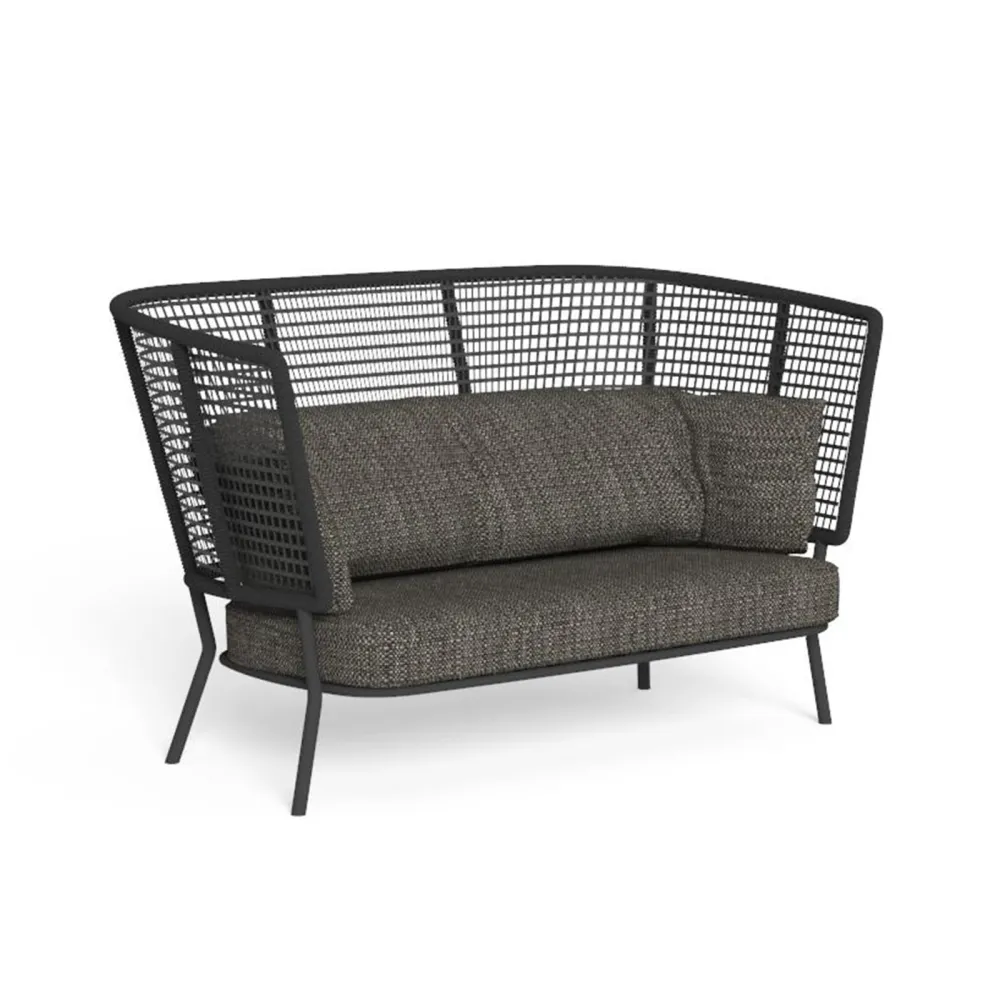 Sofa with high back Talenti Moon Alu
