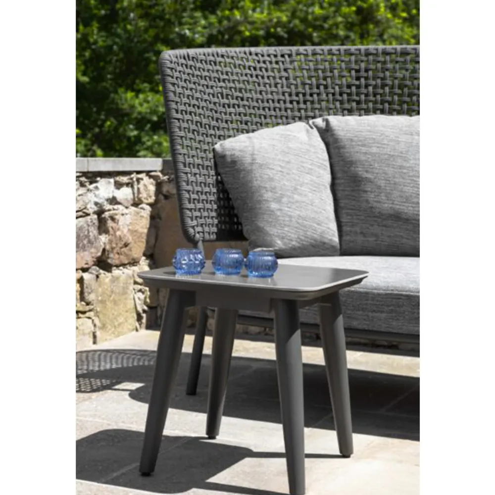 Sofa with high back Talenti Moon Alu