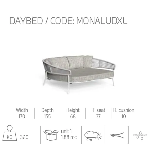Daybed Talenti Moon Alu