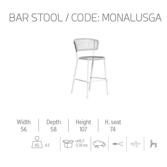 Stool Talenti Moon Alu