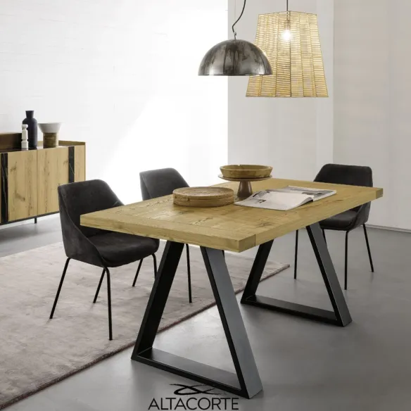 Table Detroit Alta Corte avec pieds en Mekano