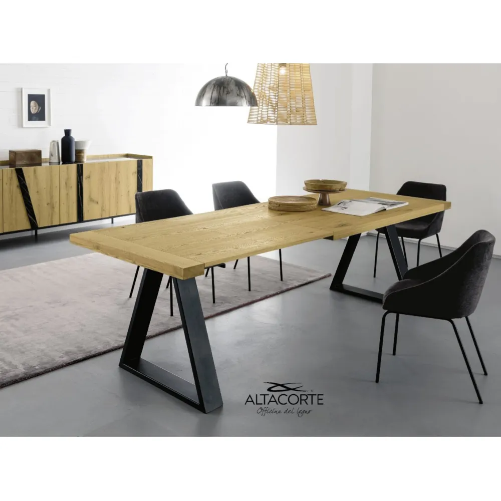 Table Detroit Alta Corte avec pieds en Mekano