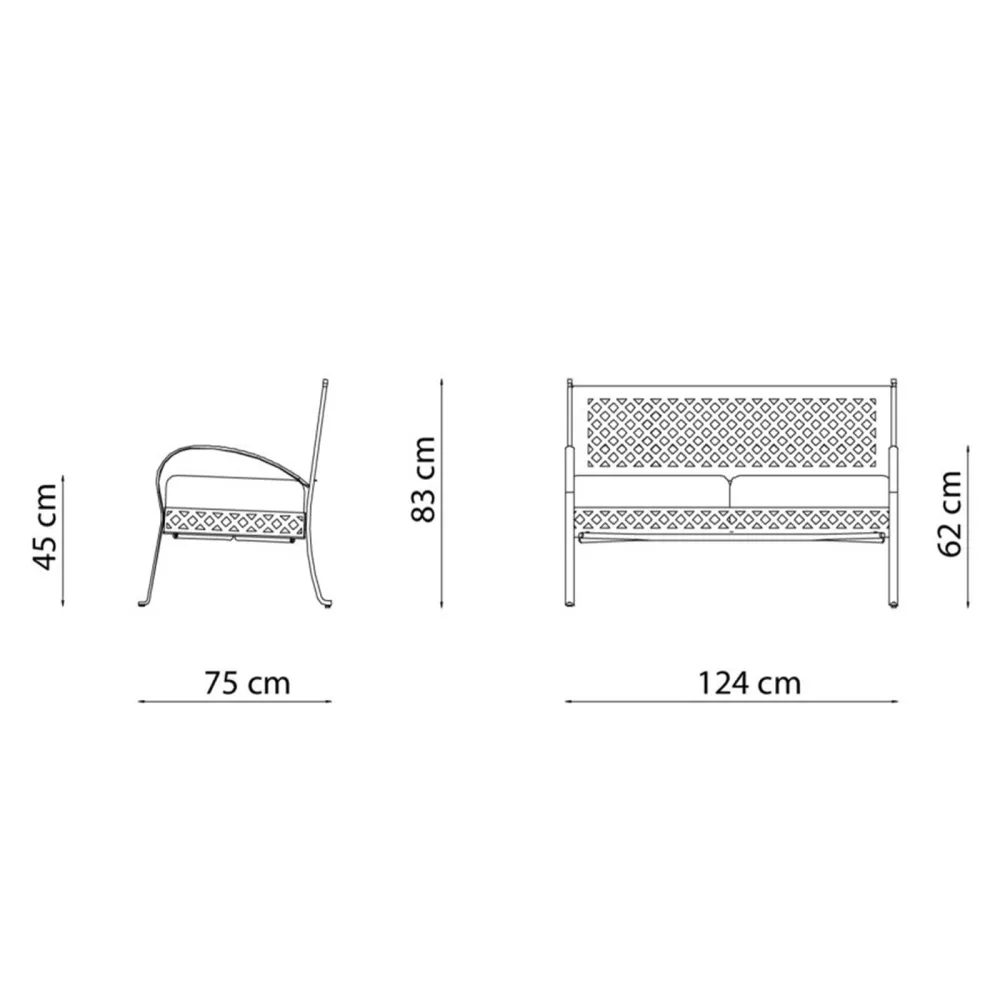 Low armchair Vermobil Springtime