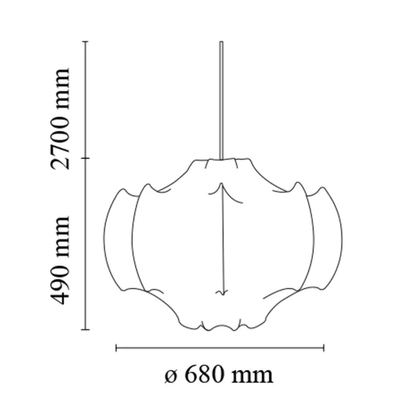 Lampada a sospensione Flos Viscontea