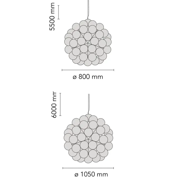 Flos Taraxacum 88 S1 Lampada a sospensione 