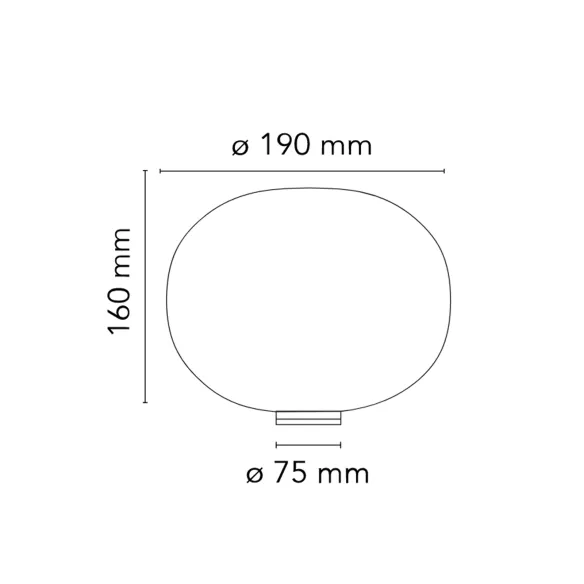 Lámpara de mesa Flos Glo-Ball Basic Zero
