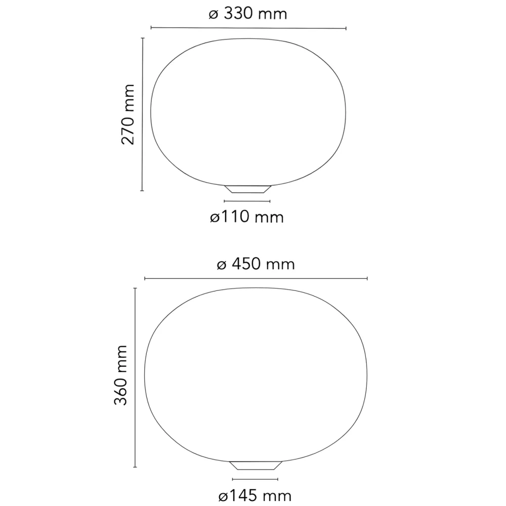 Lámpara de mesa Flos Glo-Ball Basic 1/2
